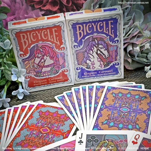 Bicycle Elegant Carousel Playing Cards Scarlet Edition（赤）
