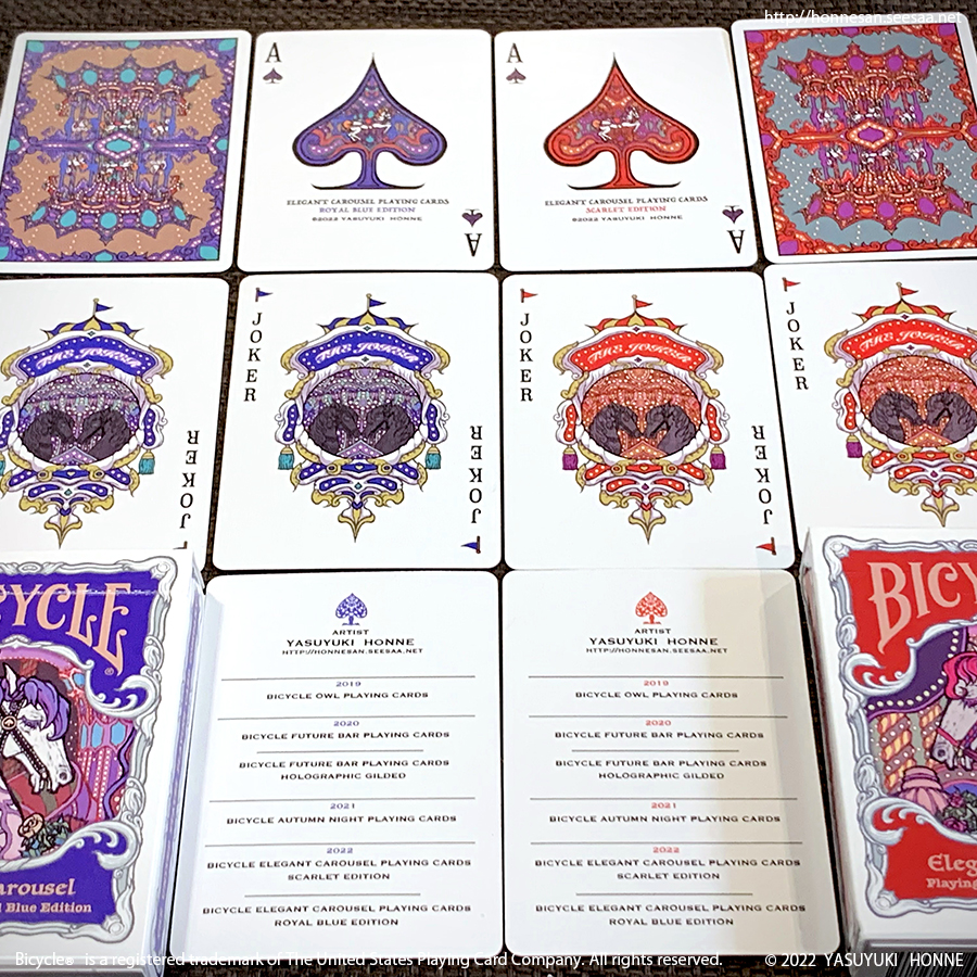 【吉田ユニ】PLAYING CARDS 赤 紫 (BOOK TYPE)