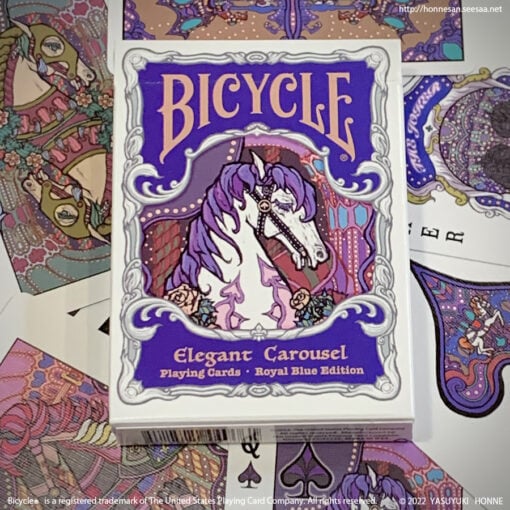 Bicycle Elegant Carousel Playing Cards Royal Blue Edition（青）