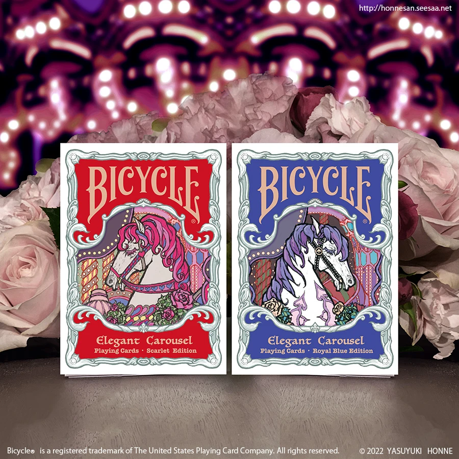【吉田ユニ】PLAYING CARDS 赤 紫 (BOOK TYPE)
