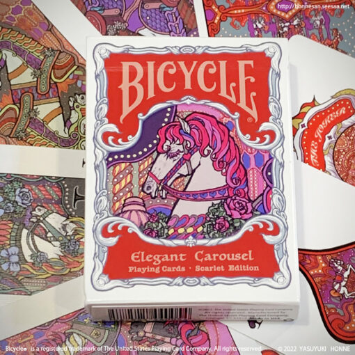 Bicycle Elegant Carousel Playing Cards Scarlet Edition（赤）