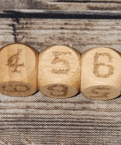 Alternative view of ぽて工房オリジナルダイス『トライバルダイス(木製)』