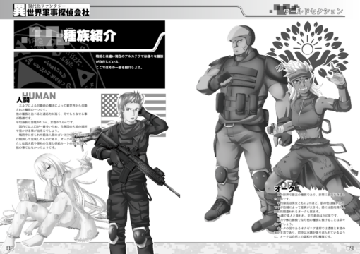 現代化ファンタジーTRPG 異世界軍事探偵会社