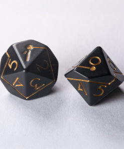 Alternative view of 《数詠み》白黒セット：十進法に従い数えることに特化したオシャレで革新的な十面ダイス